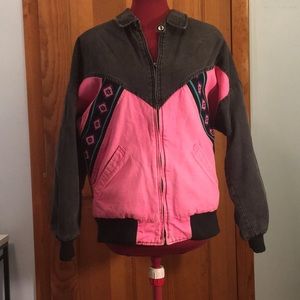 Vintage/Rare 80’s Southwestern Style Bomber Jacket